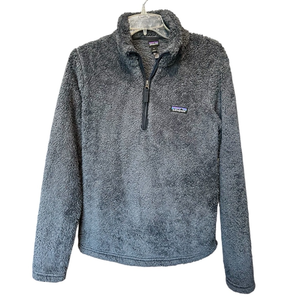 Patagonia Los Gatos Women’s 1/4 Zip Fleece Pullover Top Medium Woolly Blue